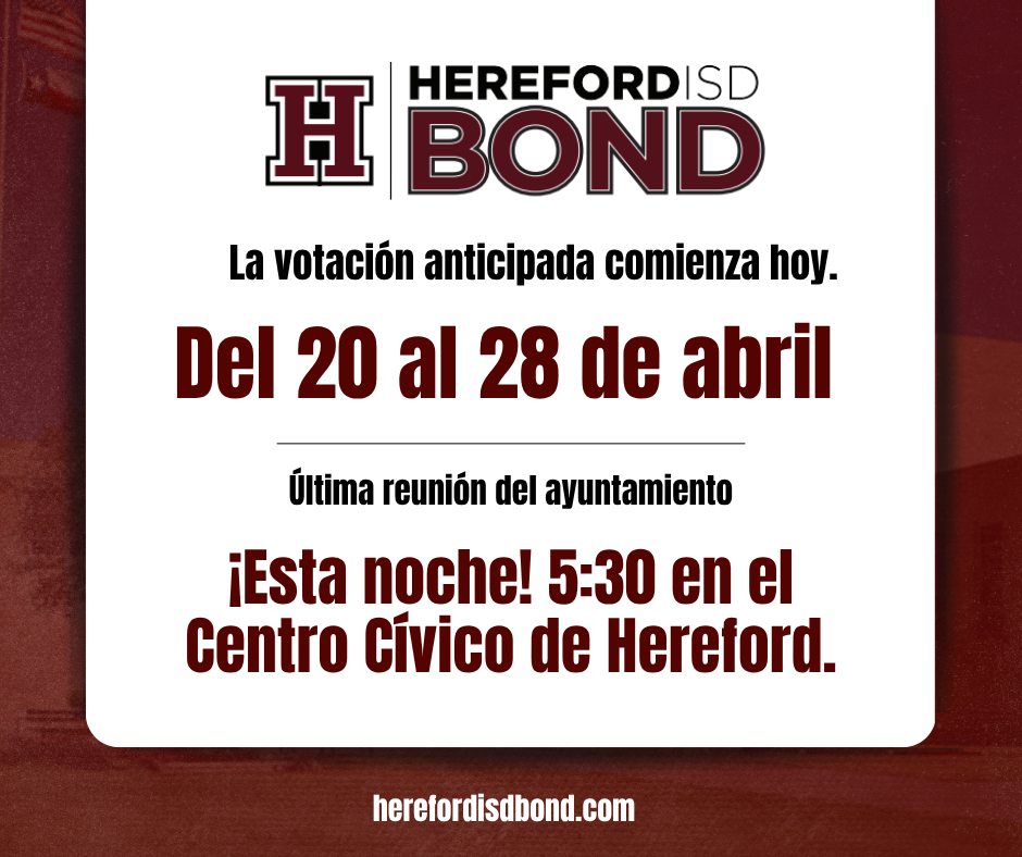 A white sign with red text against a maroon background. It includes a logo and text in Spanish.