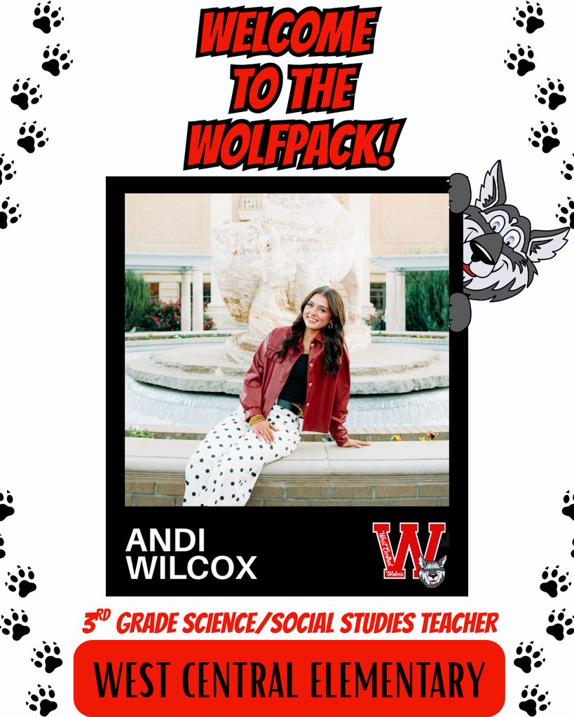 Welcome to West Central Elementary, Andi Wilcox!