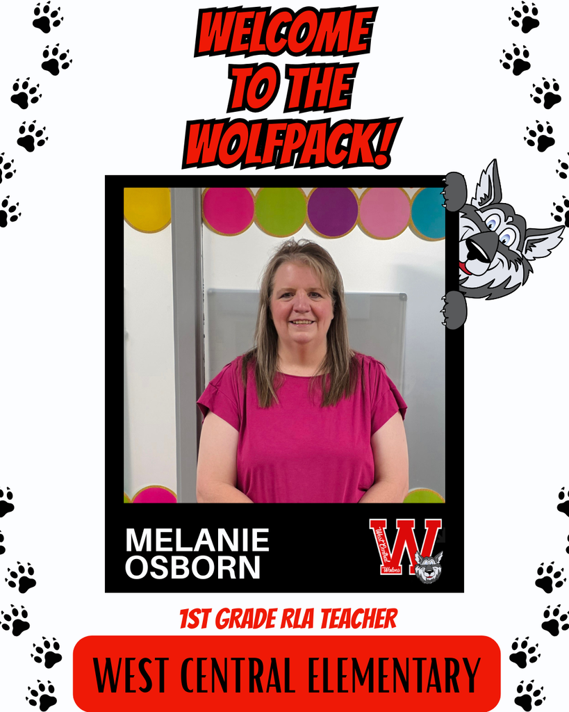 Welcome to West Central Elementary, Melanie Osborn!
