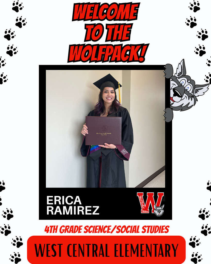 Welcome to West Central Elementary, Erica Ramirez!