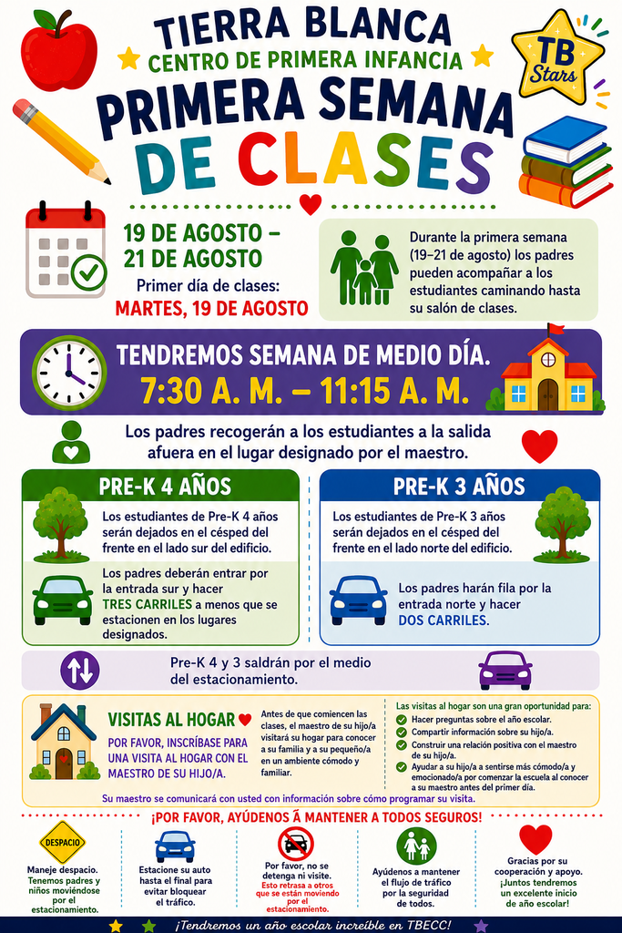 Primera Semana de Clases Informacion