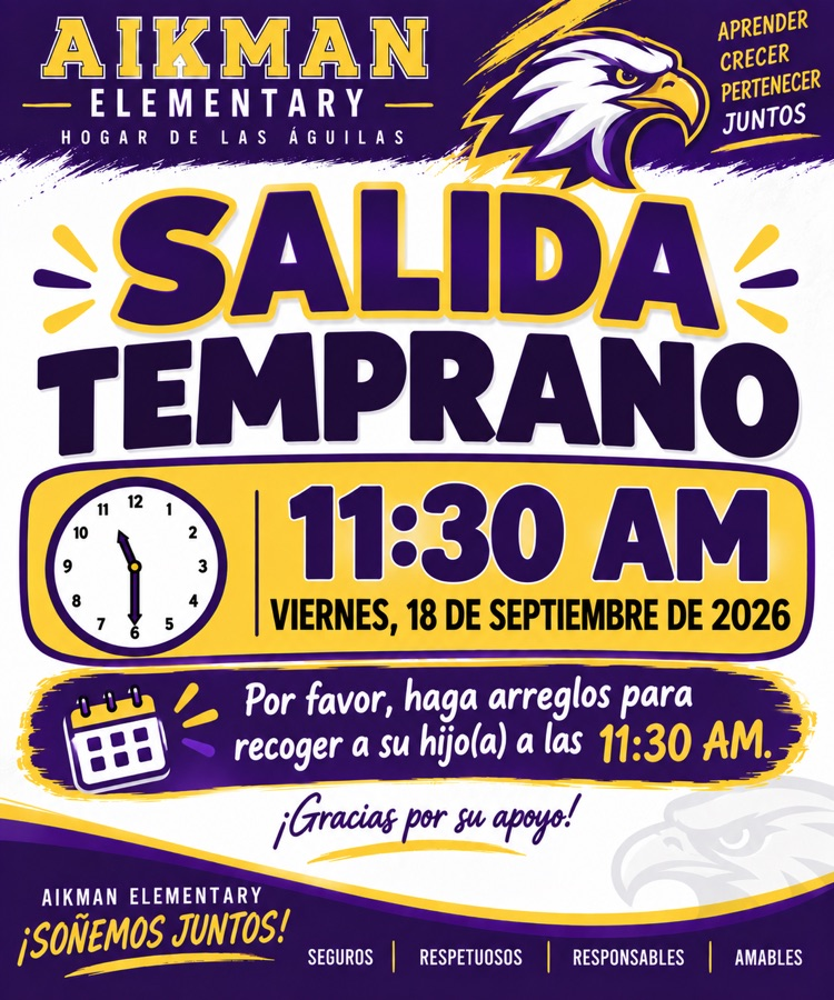early dismissal Spanish