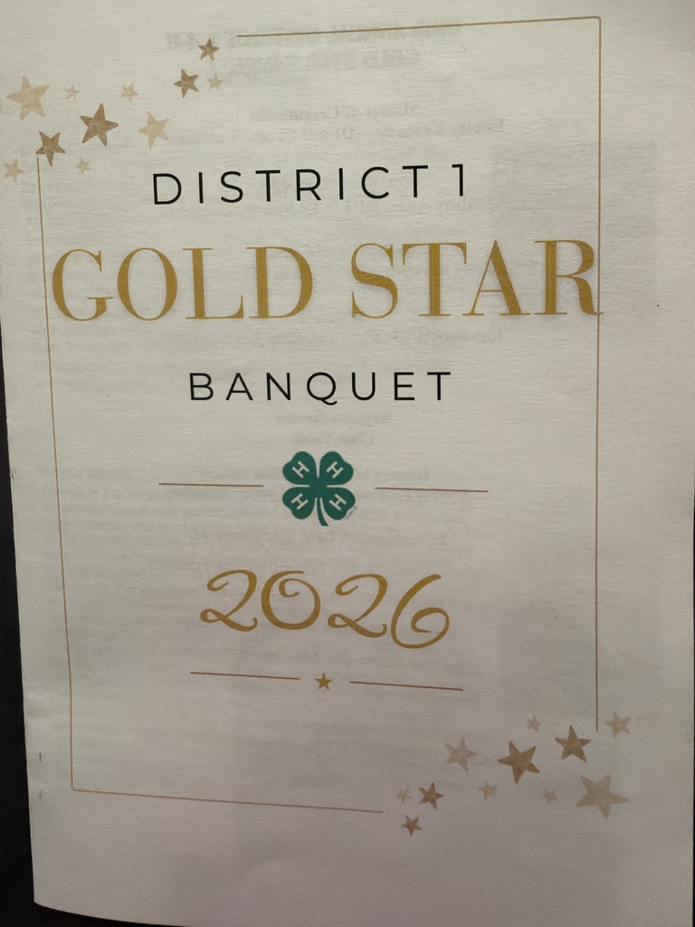 Gold star banquet signage