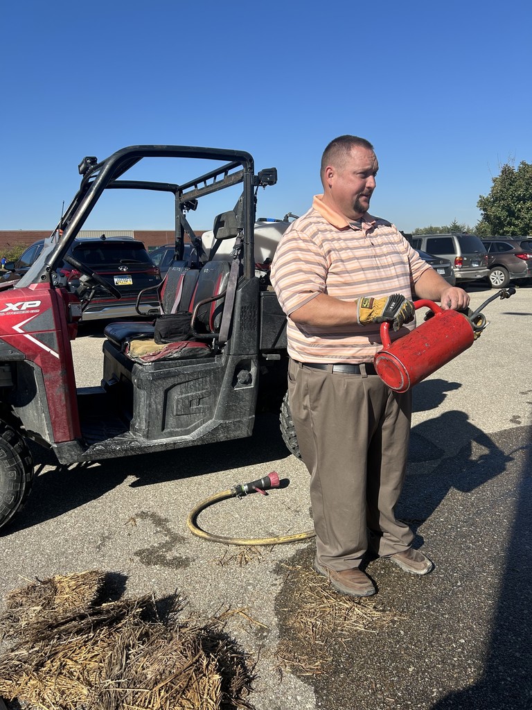 Mr. Brunner demonstrating a control burn