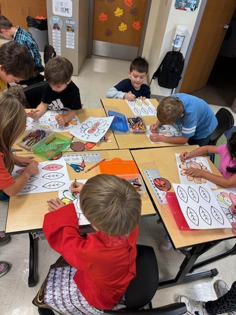 Craft time with kindergarten