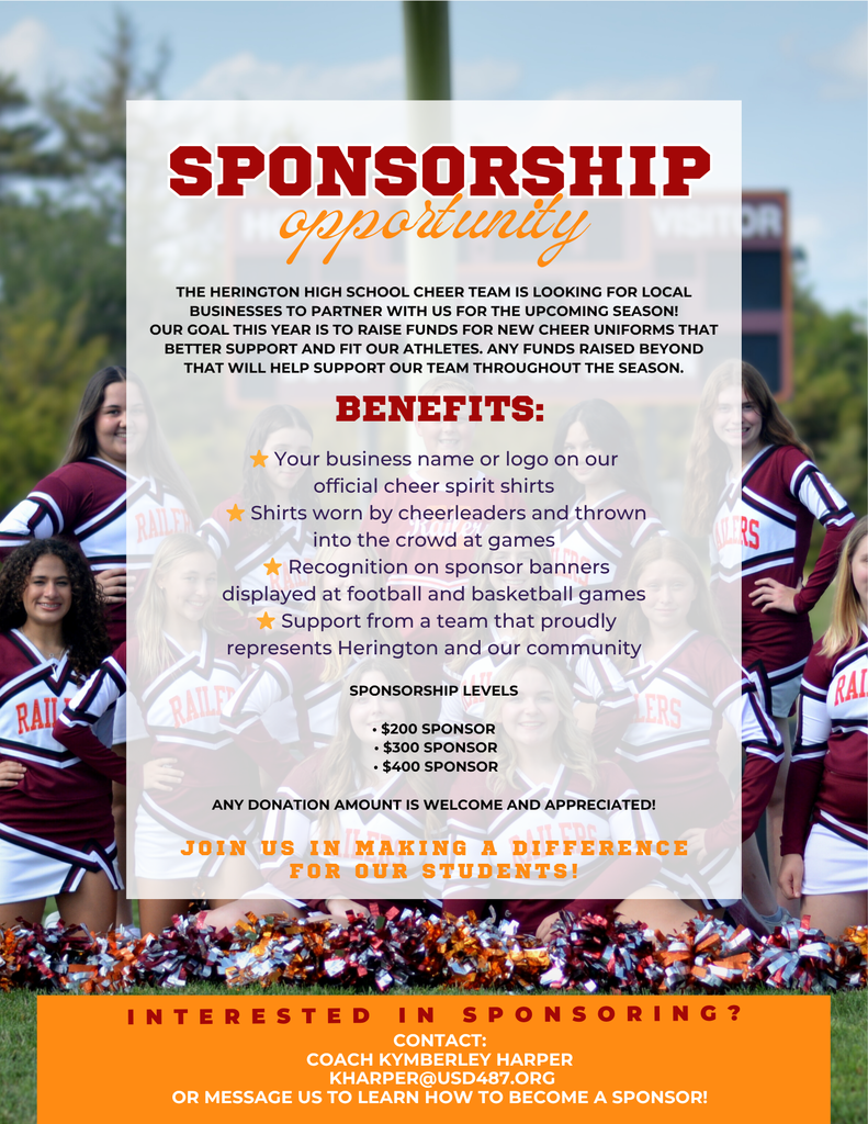 Sponsorship HHS Cheer