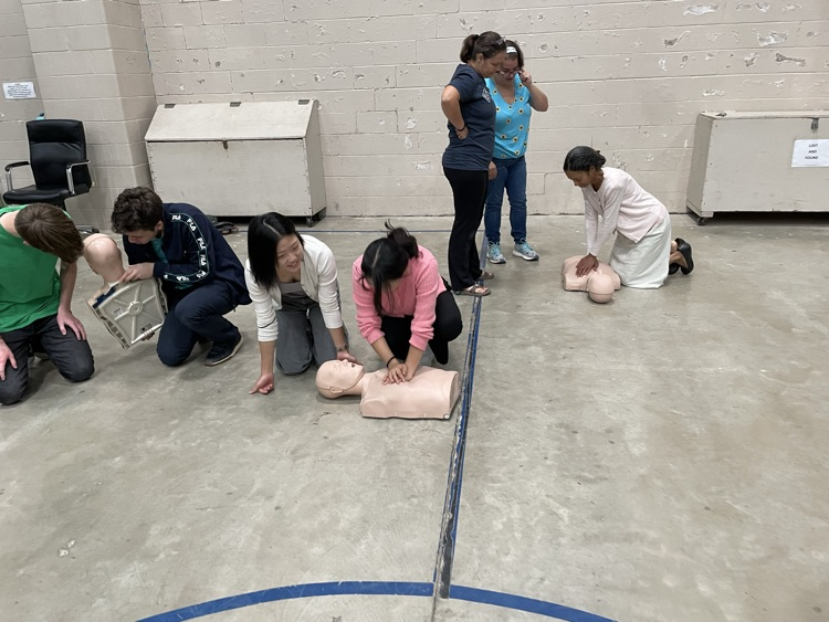 practicing what they have learned 