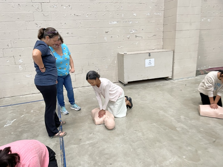 practicing what they have learned 
