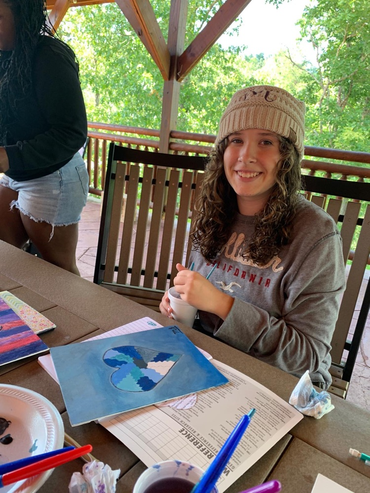 the girls worked on a craft at the girls’ purity 