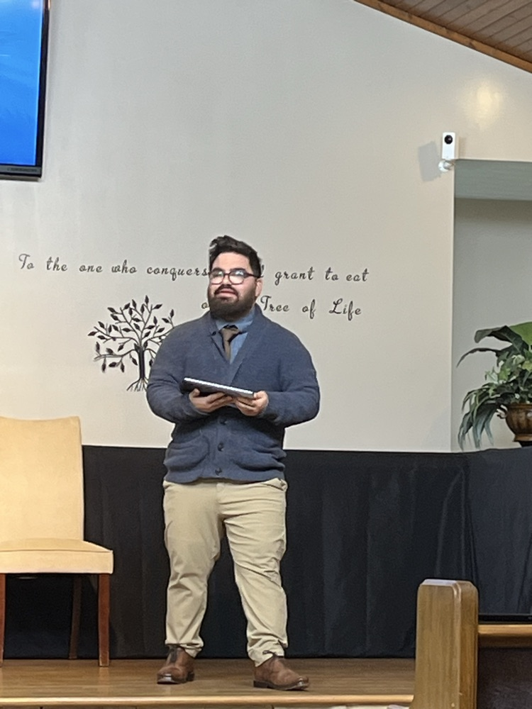 Josh Kranenburg spoke today  