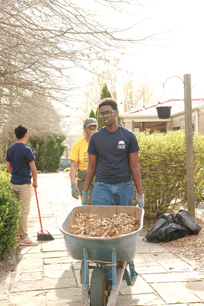 Our students working hard