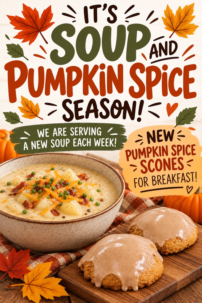 flyer introducing new fall foods