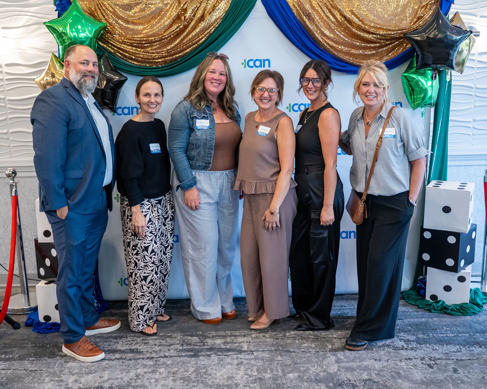 Six people - three from Herkimer BOCES and three from ICAN - pose together at ICAN event