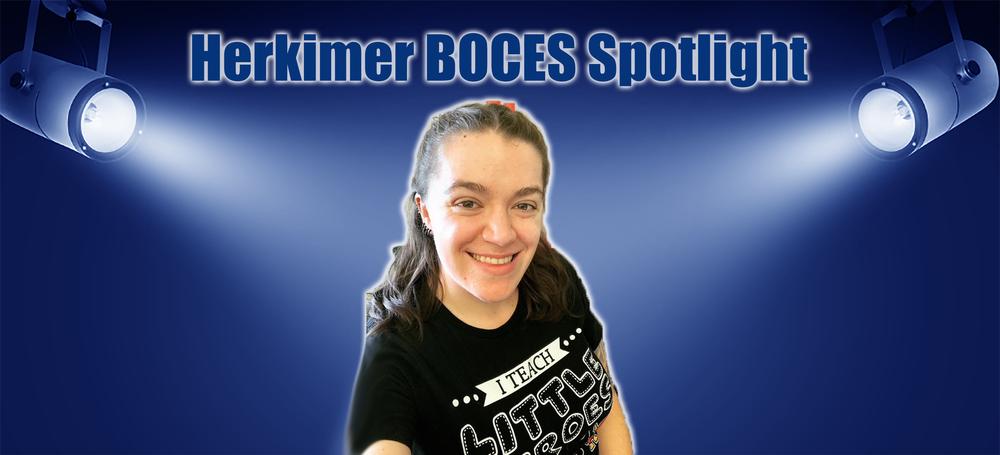 Herkimer BOCES Spotlight imagery with a photo of Carolyn Goodfellow