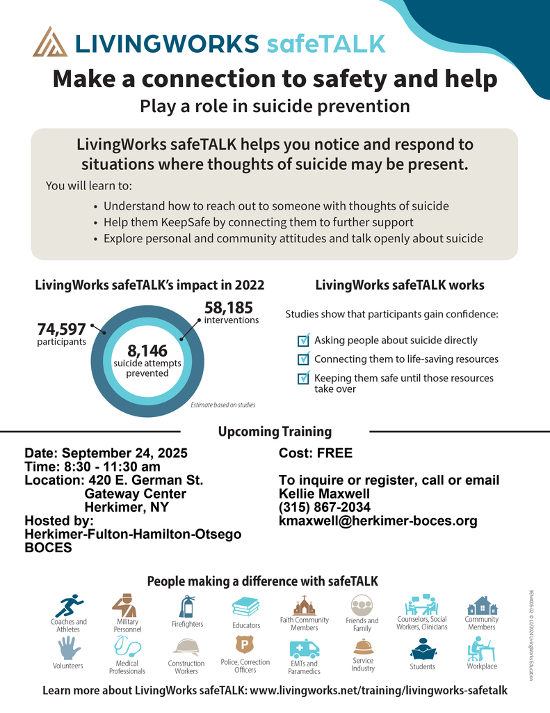 safeTalk flyer