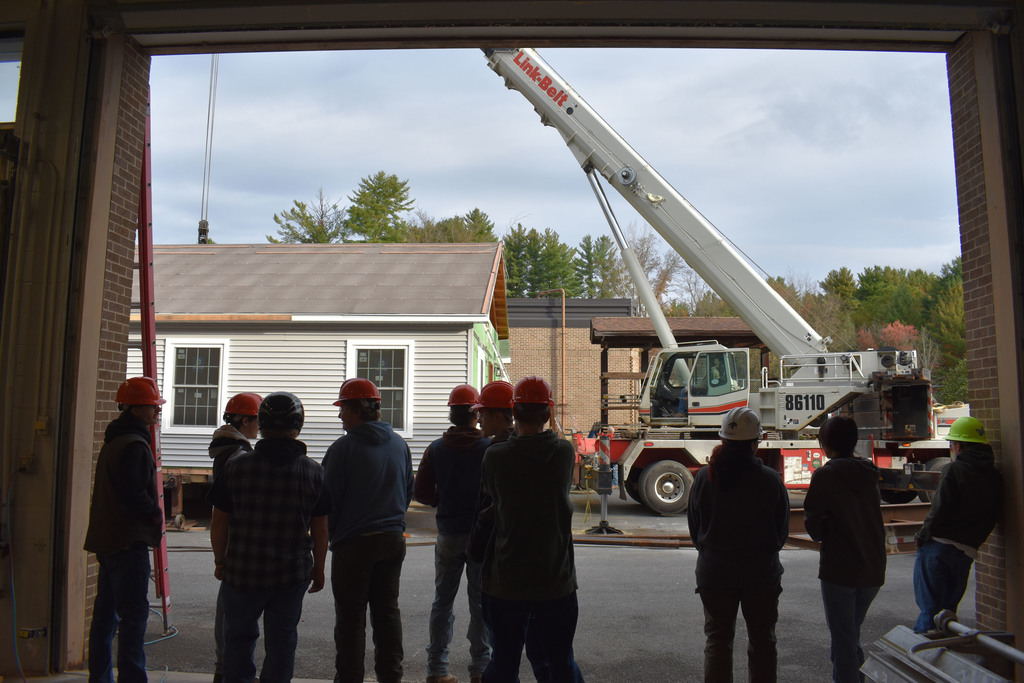 Building Construction house being moved
