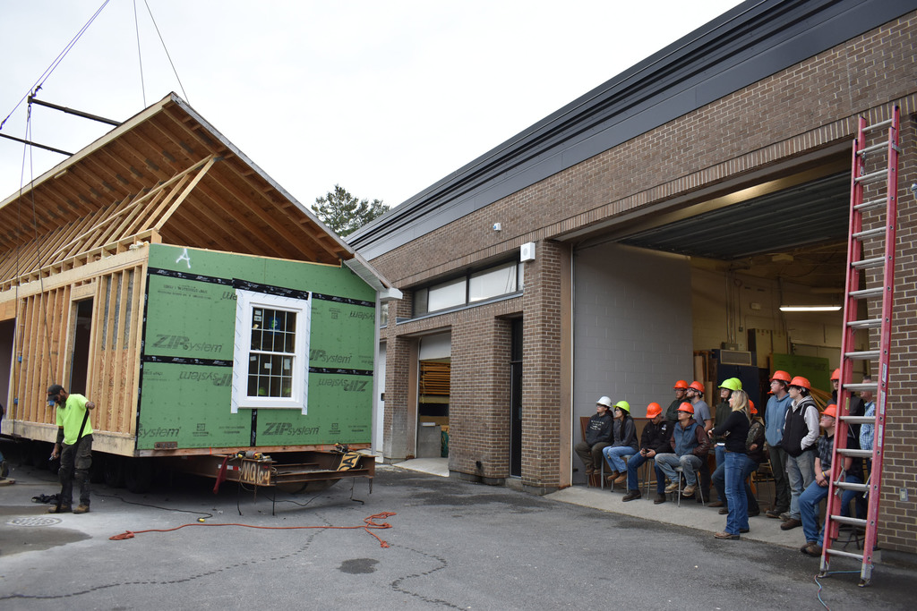 Building Construction house being moved