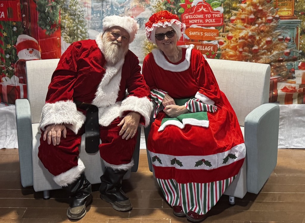 Santa Claus and Mrs. Claus