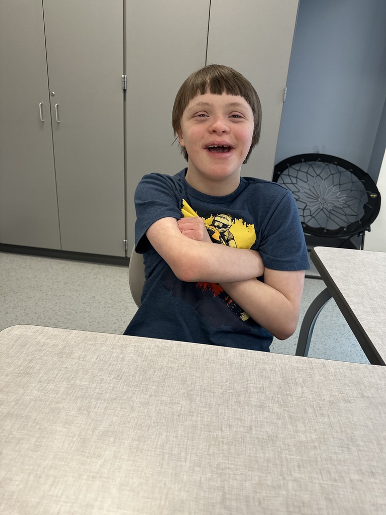 Special Programs student after haircut with shorter hair