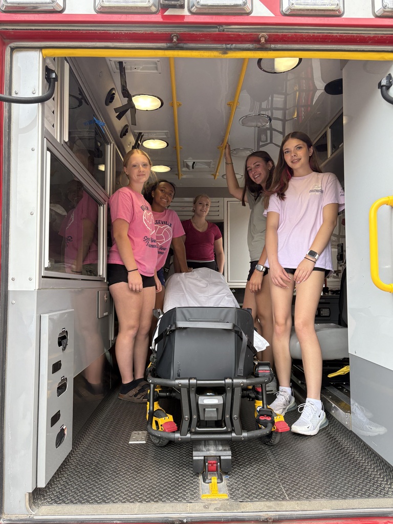 Students in an ambulance