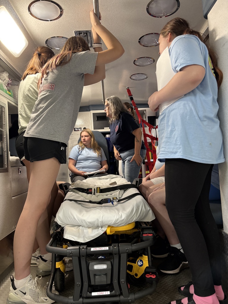 Students in ambulance