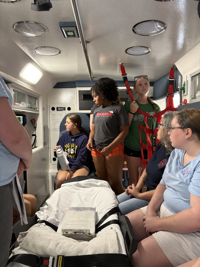 Students in ambulance