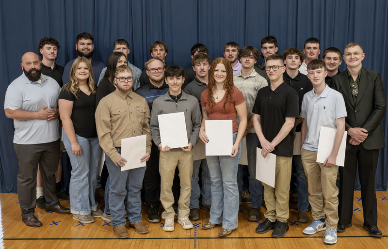 Welding Class of 2026 poses at Completion Ceremony