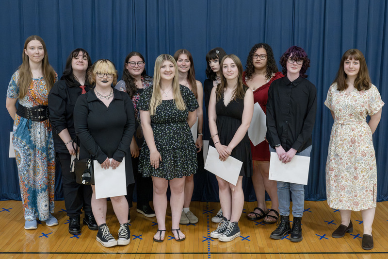 Visual Communications Class of 2026 poses at Completion Ceremony