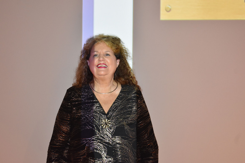 Sharon Risley on stage