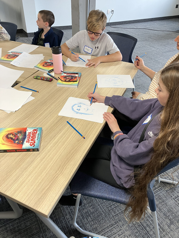 Students at Herkimer BOCES Honors Program graphic novel workshop