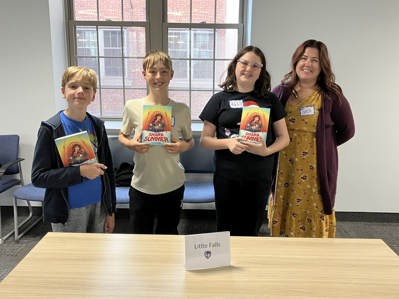 Students at Herkimer BOCES Honors Program graphic novel workshop