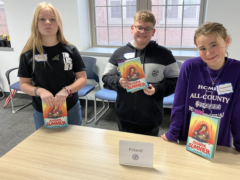 Students at Herkimer BOCES Honors Program graphic novel workshop