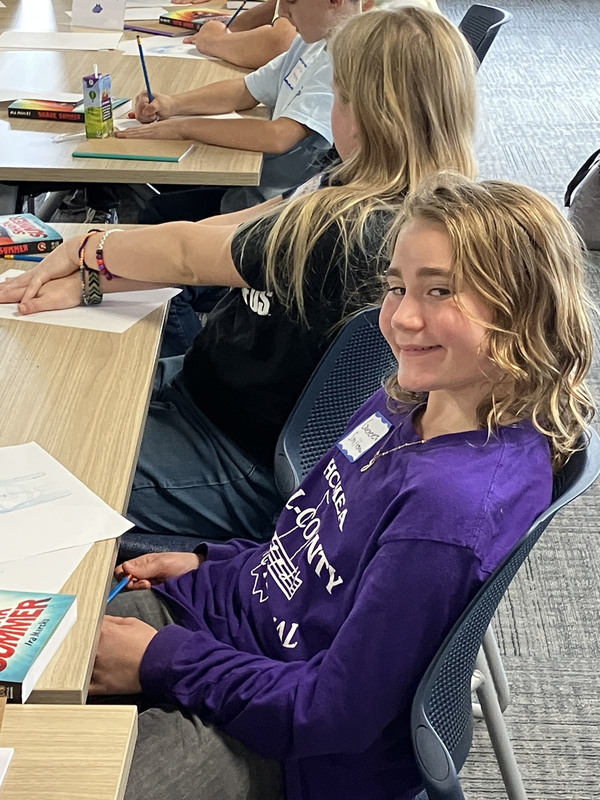 Students at Herkimer BOCES Honors Program graphic novel workshop