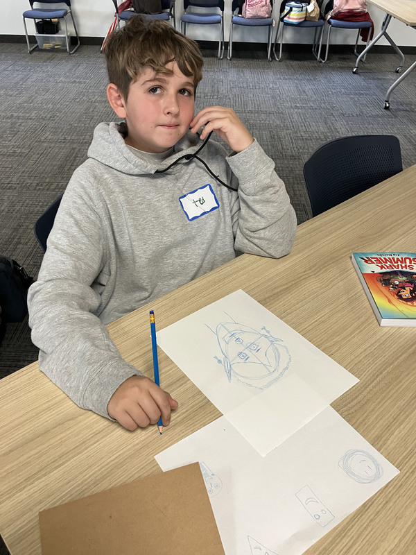 Students at Herkimer BOCES Honors Program graphic novel workshop