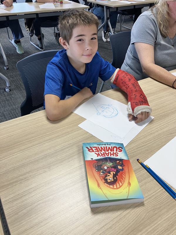 Students at Herkimer BOCES Honors Program graphic novel workshop