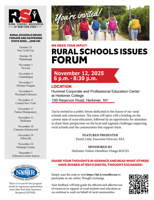 Rural Schools flyer