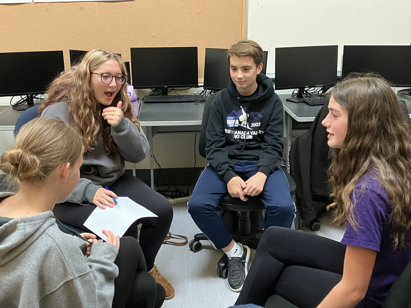 Students at theater workshop at MVCC