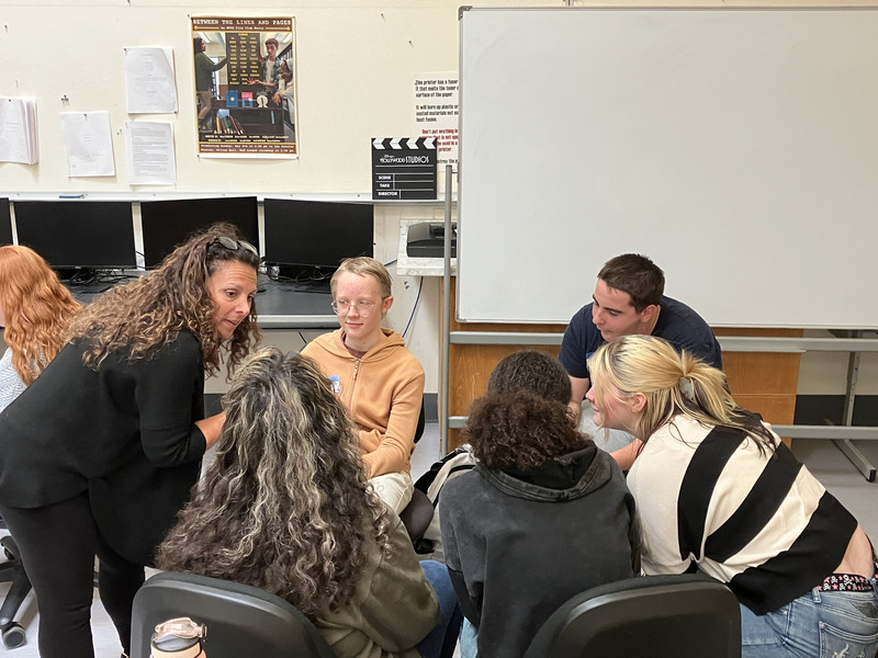 Students at theater workshop at MVCC