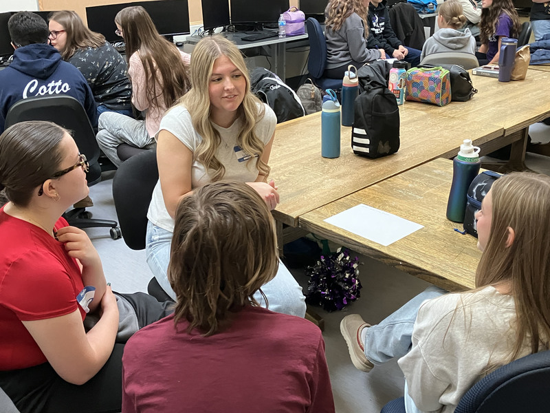 Students at theater workshop at MVCC