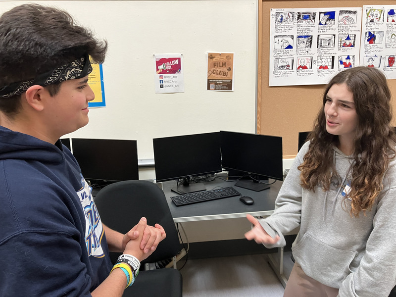 Students at theater workshop at MVCC