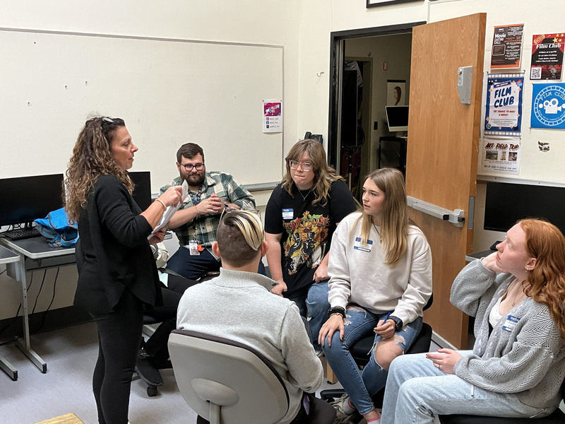 Students at theater workshop at MVCC
