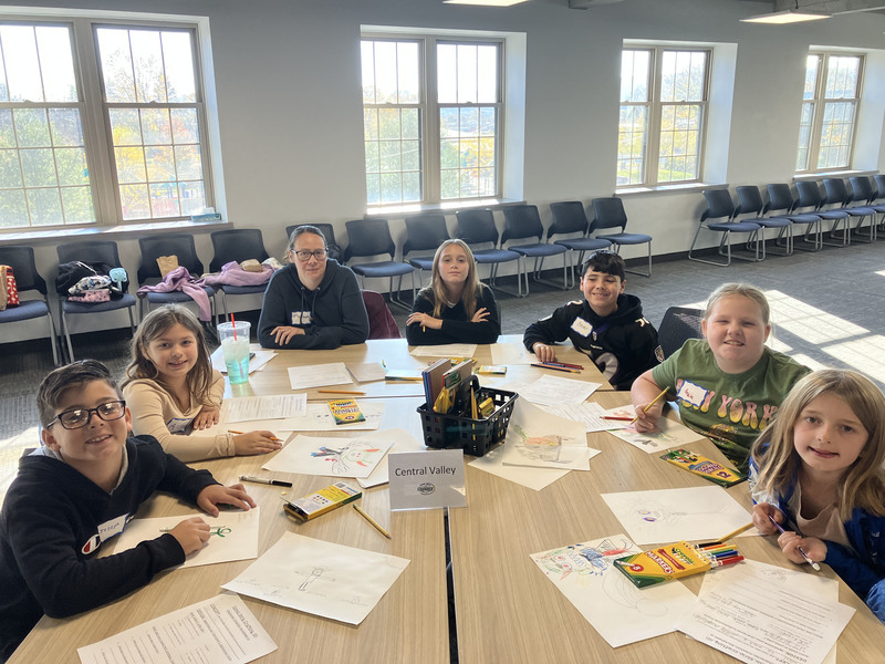 Students at Creature Crafting workshop