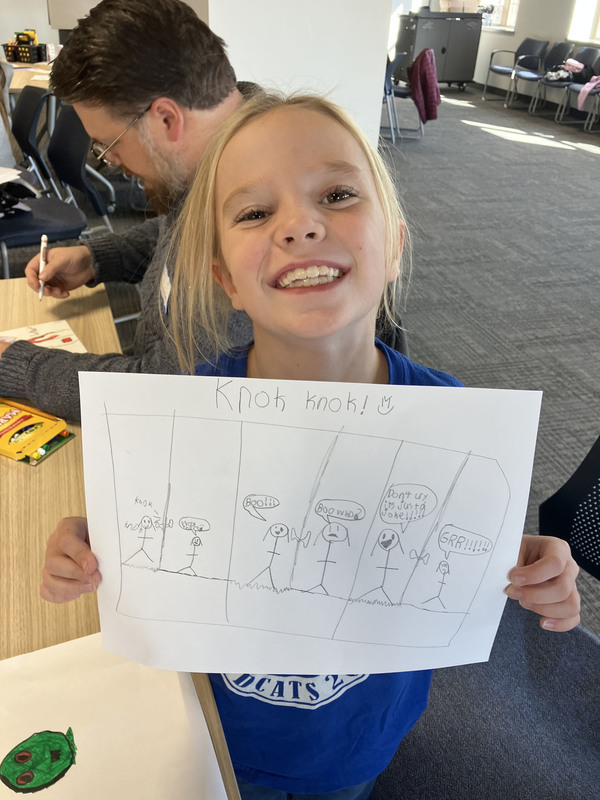 Students at Creature Crafting workshop