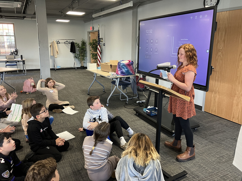 Students at Creature Crafting workshop