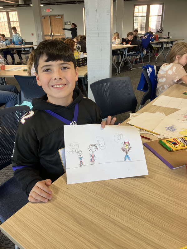 Students at Creature Crafting workshop