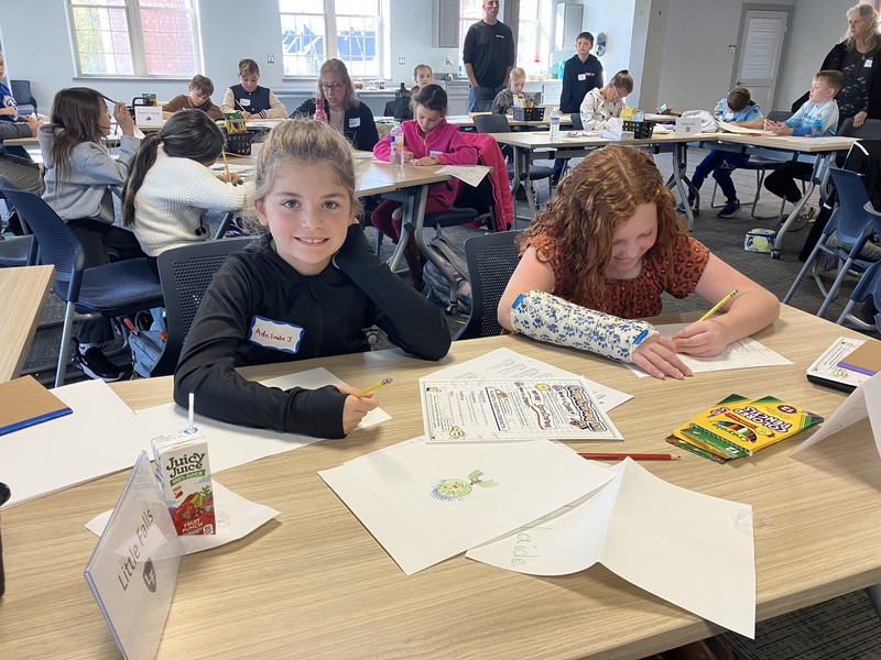 Students at Creature Crafting workshop