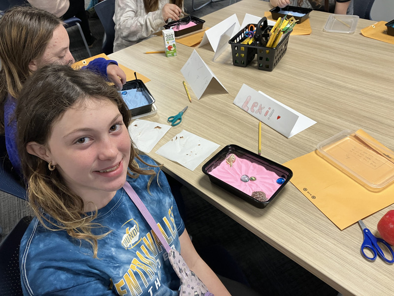 Students at mindfulness/SEL workshop