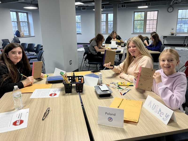 Students at mindfulness/SEL workshop