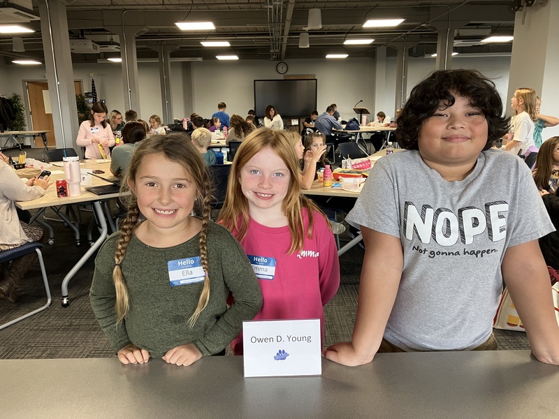 Students at storytelling workshop