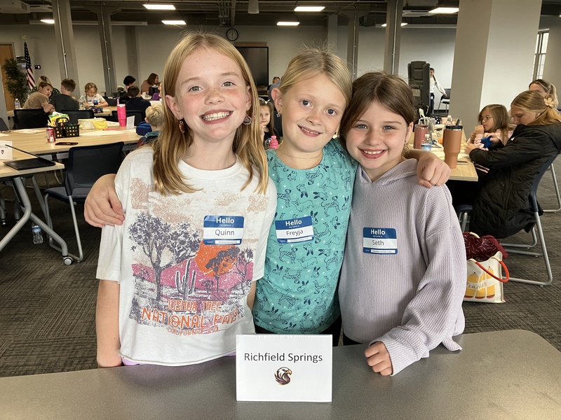 Students at storytelling workshop